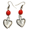 Milagros Pierced Heart Earring KEfBU[ MX-41421