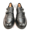 Black Leather Shoes (26cm) Leather Shoes and Sandals MX-64097 BK (26cm)