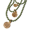 Camryn Coins Necklace lbNX lbNX PD-29867 GREEN