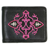 Pink Embroidery Short Wallet U[ z / EH& bvuXbg WW-7685