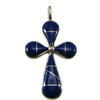 Blue Lapis Cross Vo[@y_g Vo[ w / O IJP-157