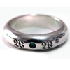 Green Stone Ring fB[ w / O Lady Pendant WWR-16857 lady