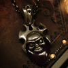 Lily Skull Shield Necklace Vo[@y_g bvuXbg WWP-18737 with chain