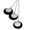 Three Circlet Charm Necklace lbNX bvuXbg 920513-NAW-BLACK